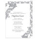 Light Grey Damask Invitations Image 3 of 7
